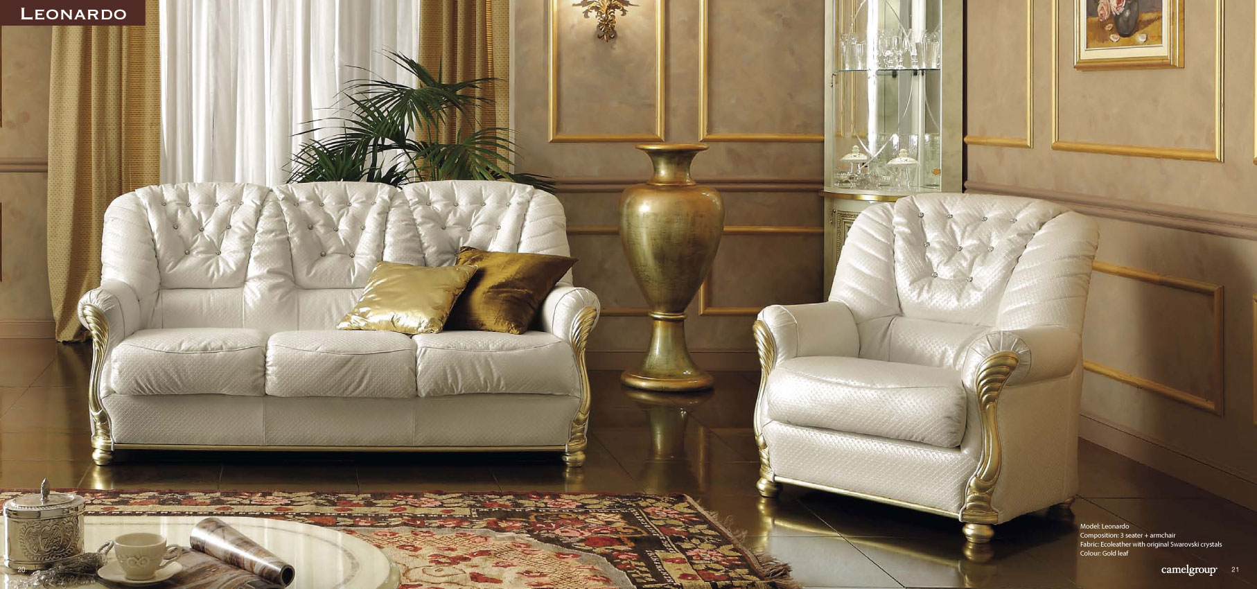 Living Room Furniture Reclining and Sliding Seats Sets Leonardo Living
