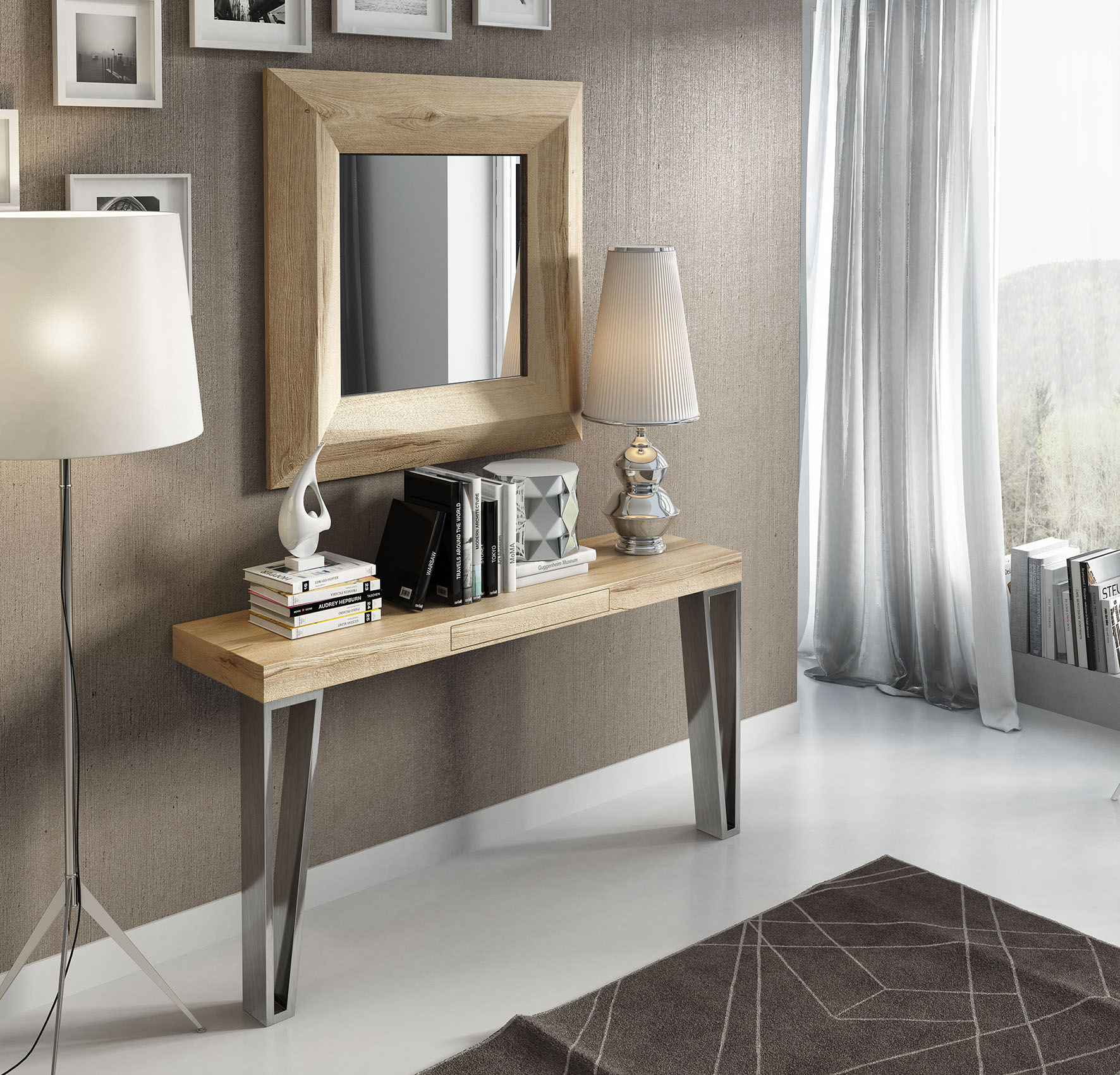 Brands MSC Modern Wall Unit, Italy CII.43 Console Table