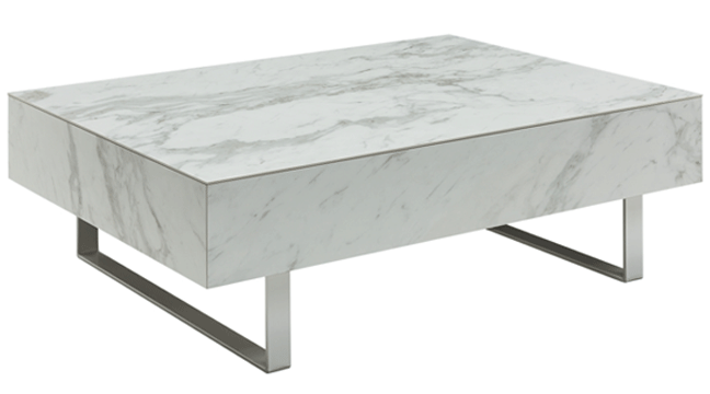 Brands Franco Gold 1497 White marble Coffee Table